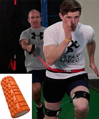 Foam Roller, Speed Bands & Resistance Speed Trainer 2